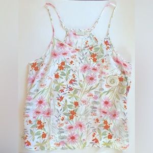 Spartina 449  Cordelia Silk Tank Audubon Wildflower- size xl